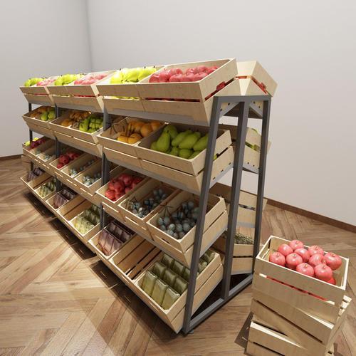 水果蔬菜展示架-北京顺德鸿运装饰工程有限公司